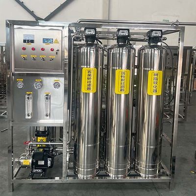 0.25T 3 ถังของสแตนเลสระยะเดียว อุปกรณ์ออสโมซีกลับที่มีประสิทธิภาพ