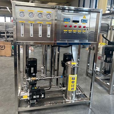 0.25T 40C เครื่องบํารุงน้ํา 2TPH ด้วยการบํารุงน้ําด้วยการปรับออสโมซิสกลับ 2 ขั้นตอน